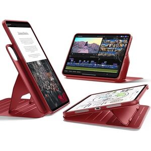 iPad Pro 13"‎ 2025 2024 ESR Shift Series Case Red Rotating Magnetic